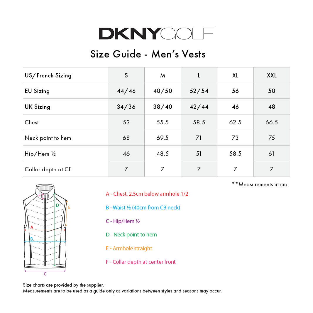 DKNY Sport Swift Hybrid Gilet Black Mens GolfBox